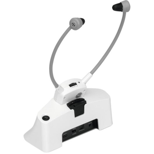 Auricolari Technisat StereoMan ISI 3 Bluetooth Wireless e Cablati Bianchi con Microfono