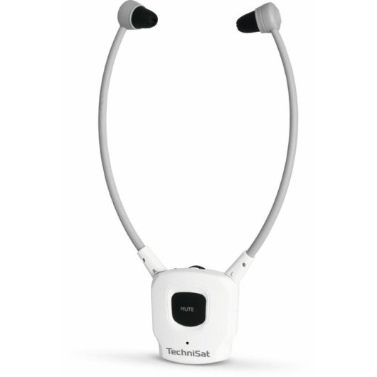 Auricolari Technisat StereoMan ISI 3 Bluetooth Wireless e Cablati Bianchi con Microfono