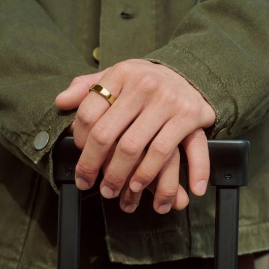 Smart Ring Oura Ring 5 Größe 13 Bluetooth IPX8 Wiederaufladbar Gold