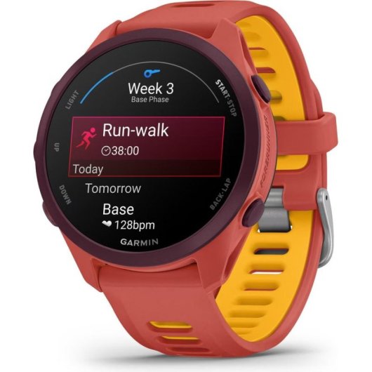 Garmin Forerunner 170 Music GPS 1,2" AMOLED Orange Sportarmband M IPX7 Wasserdicht Pulsuhr