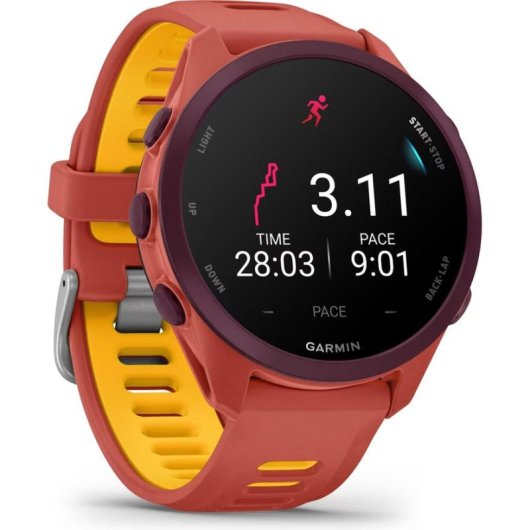 Garmin Forerunner 170 Music GPS 1,2" AMOLED Orange Sportarmband M IPX7 Wasserdicht Pulsuhr