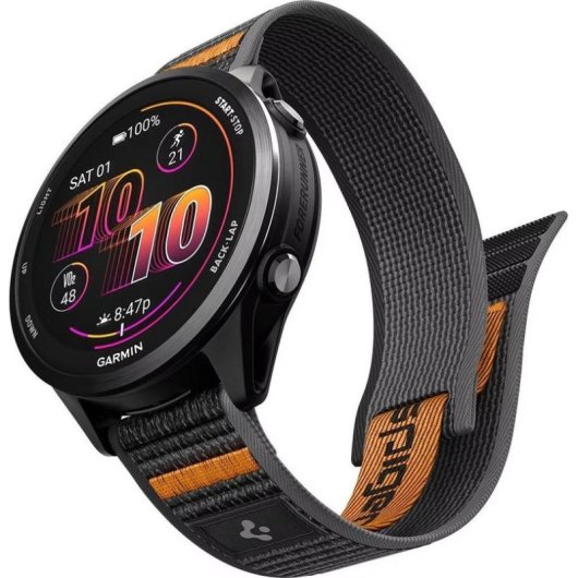 Bracelette Sportive Spigen Athlex Air Garmin Quick Release 22 mm Nylon Noir/Orange