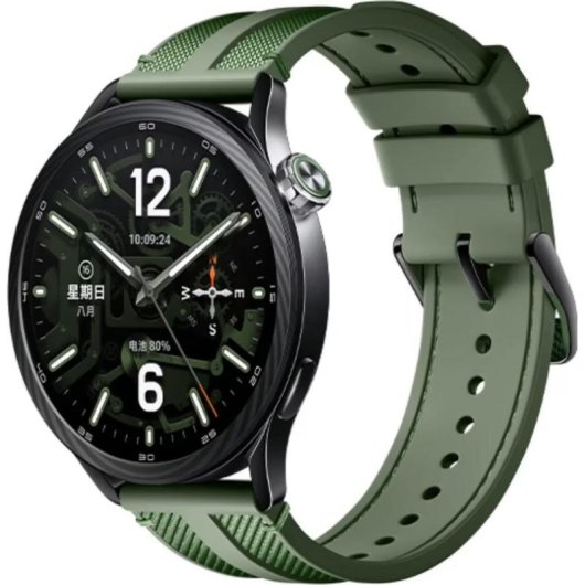 Xiaomi Watch S5 Bluetooth NFC 46mm Negro Correa Verde Talla Única Resistente 5 ATM SpO2 Pulsómetro