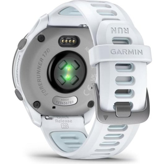 Garmin Forerunner 170 Music Bluetooth GPS 42mm Weiß Einheitsgröße Wasserdicht 5 ATM SpO2