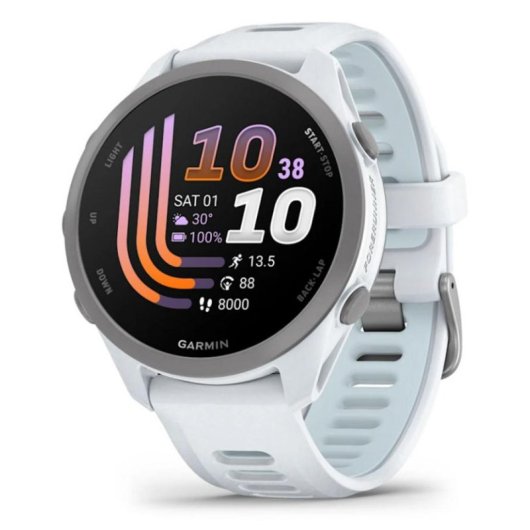 Garmin Forerunner 170 Music Bluetooth GPS 42mm Weiß Einheitsgröße 5 ATM SpO2