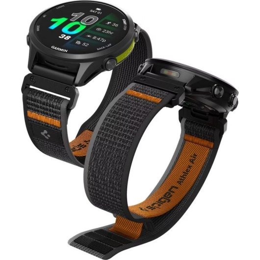 Pulsera deportiva Spigen Athlex Air Negro/Naranja para Garmin Fenix 5 22 mm