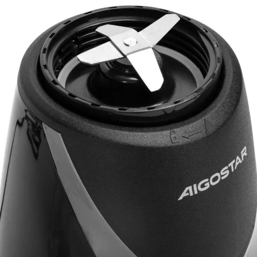 Batidora de vaso portátil Aigostar 250 W 0,5 L Tritan Negro Transparente