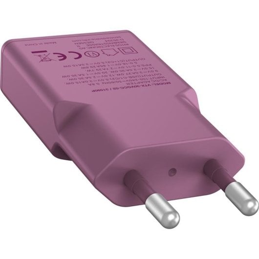 Cargador USB-C InLine 31590P 30W GaN Power Delivery 2 Puertos Fruta del bosque