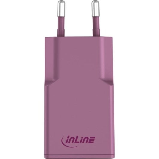 Cargador USB-C InLine 31590P 30W GaN Power Delivery 2 Puertos Fruta del bosque