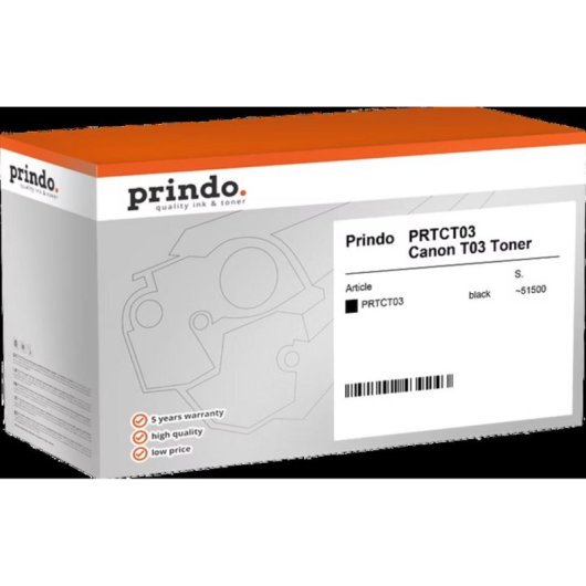 Toner Prindo Compatível Canon Alta Capacidade Preto