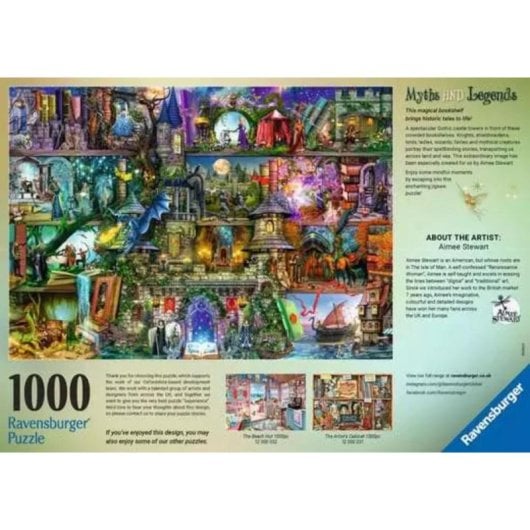 Puzzle Ravensburger 12000089 1000 pezzi Fantasia