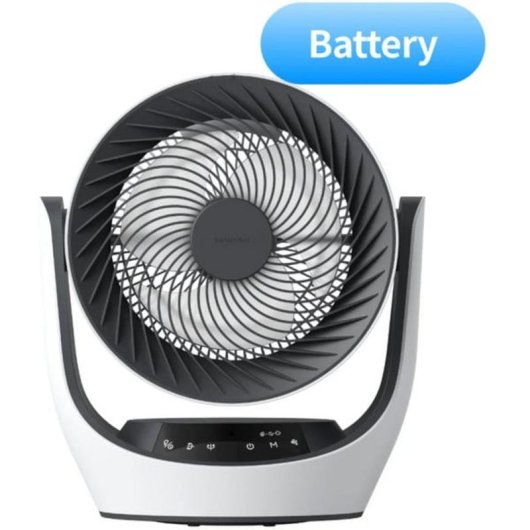 Ventilateur de Table SwitchBot W3800510 24W 4 Vitesses Silencieux Contrôle Intelligent Batterie