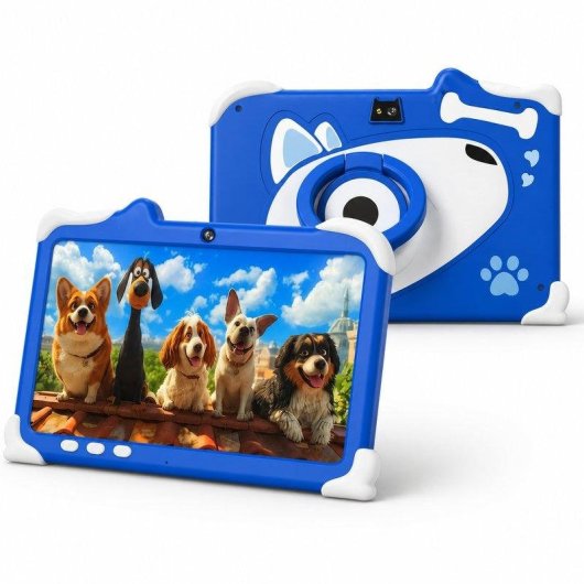Tablet para Niños Karawan Haidiko 7" Android 14 3GB/32GB WiFi 5G Funda Antigolpes