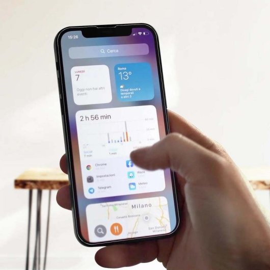 PURO iPhone 13 Mini 9H Antibakterieller Bildschirmschutz Transparent