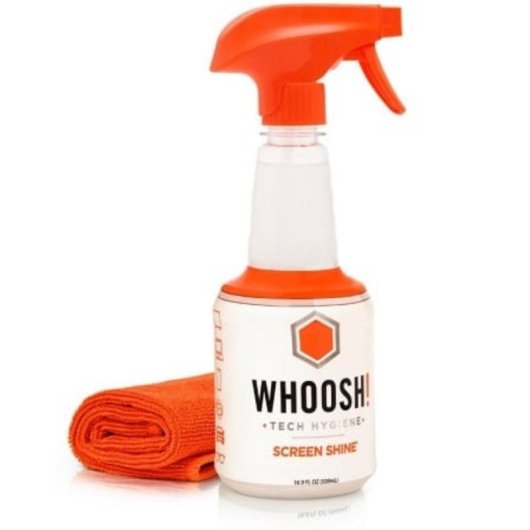 Kit Pulizia Schermi Whoosh XL 500 ml + Panno Microfibra 35 cm