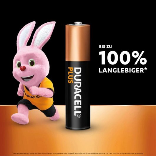 AAA Duracell Plus Alkaline Batterie 1,5 V Pack 8