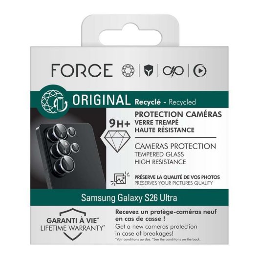 Protettore obiettivo FORCE GLASS Samsung Galaxy S26 Ultra 9H+ 5 pz