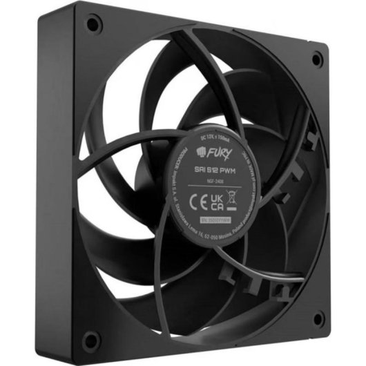 Refrigerazione Aria Fury PWM 120mm SAI S12 Set 3 unità nero