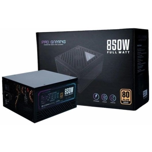Fuente de Alimentación ProGaming 850W Certificación 80 PLUS Gold PFC Activo Ventilador 140mm