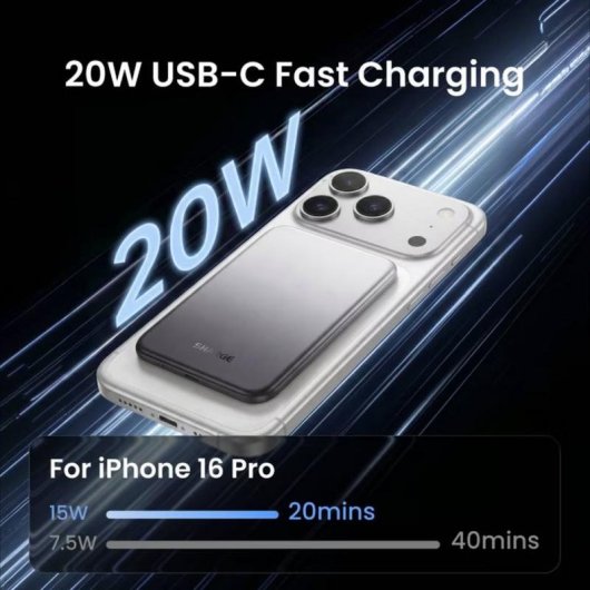 Powerbank Sharge Magnetic 5K MagSafe 5000 mAh USB-C Negro