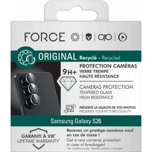 Protetor de Lente FORCE GLASS Samsung Galaxy S26 9H+ 2 Peças