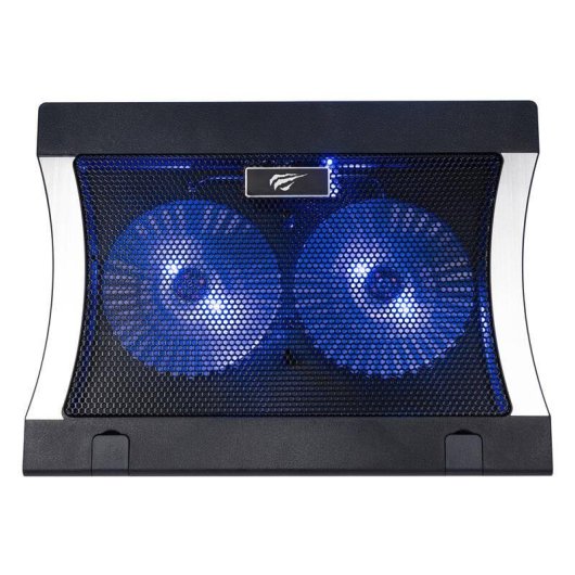 Havit HV-F2051 Supporto Refrigerante Portatile 2 Ventole 120 mm Regolabile