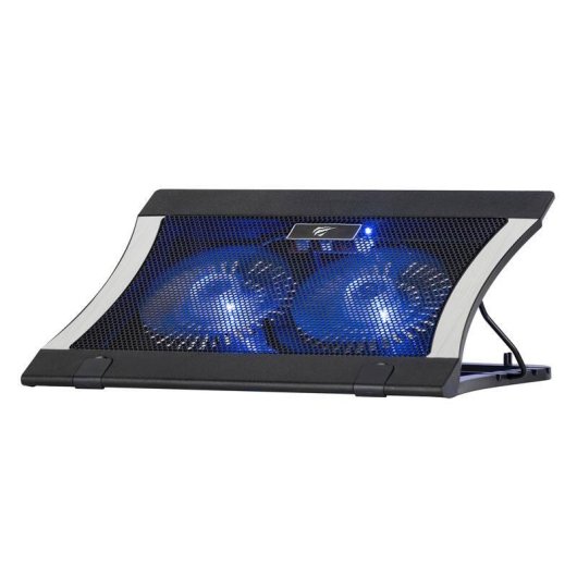 Havit HV-F2051 Supporto Refrigerante Portatile 2 Ventole 120 mm Regolabile