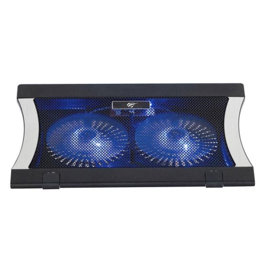 Havit HV-F2051 Supporto Refrigerante Portatile 2 Ventole 120 mm Regolabile