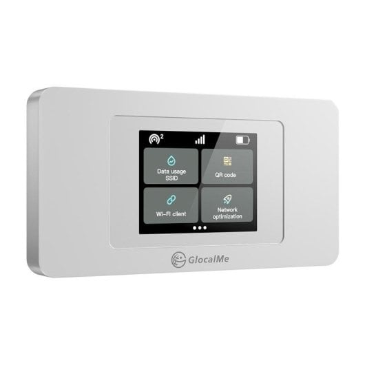 Router GlocalMe Duoturbo Wi-Fi 4G/LTE 150 Mbps con CloudSIM y pantalla táctil