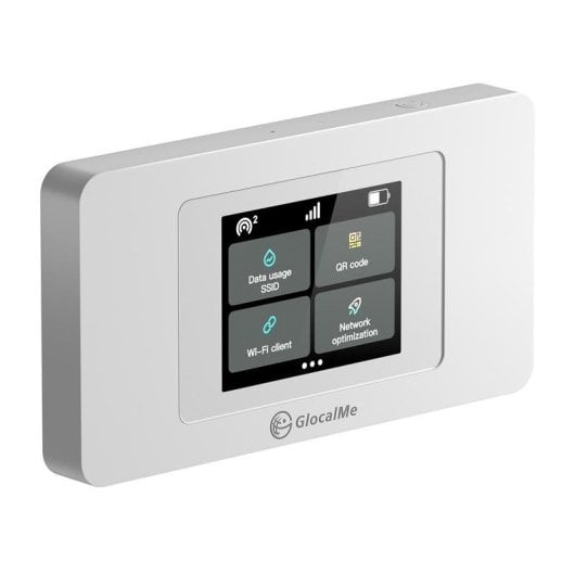 Router GlocalMe Duoturbo Wi-Fi 4G/LTE 150 Mbps con CloudSIM y pantalla táctil