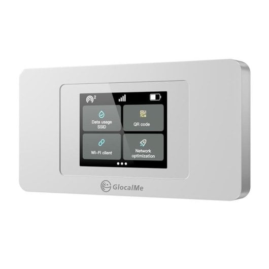 Router GlocalMe Duoturbo Wi-Fi 4G/LTE 150 Mbps con CloudSIM y pantalla táctil