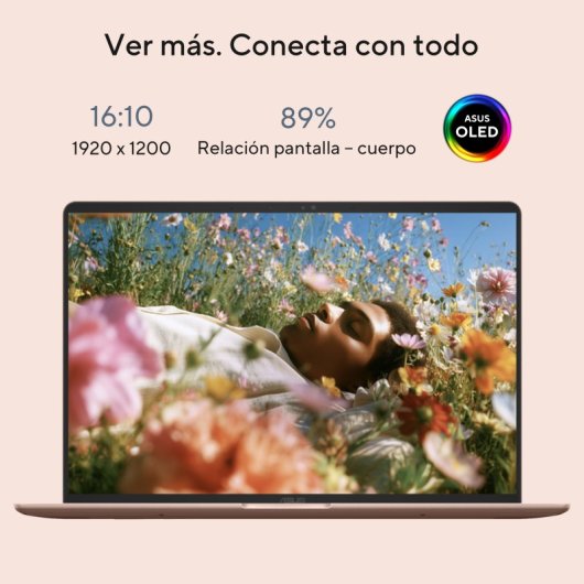 Portátil Asus Zenbook 14 OLED UX3480QA-U1090W 14" Snapdragon X1-26-100 16GB 256GB SSD Adreno GPU Windows 11 Home