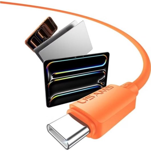 Câble USB-C Usams U98 60W 3A Silicone 1m USB Power Delivery