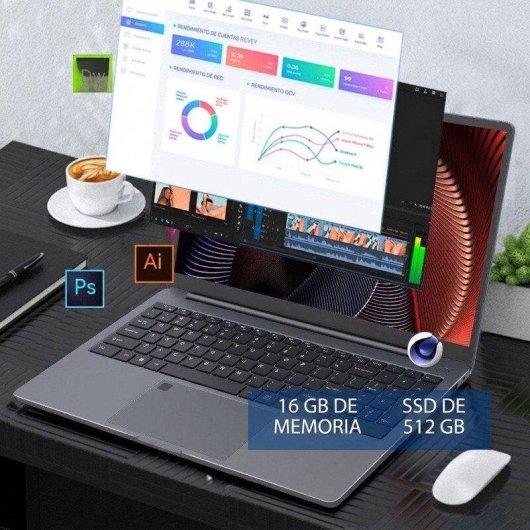 Portatile Ninkear A15 Pro 15.6" AMD Ryzen 5 5500U 16GB 512GB SSD Radeon Graphics Windows 11
