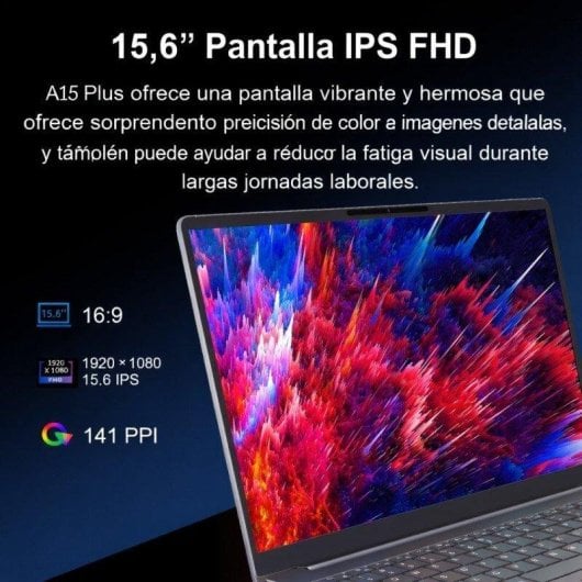Ordinateur portable Ninkear A15 Plus 15.6" AMD Ryzen 7 5825U 16GB 1TB SSD Radeon Vega 8 Windows 11