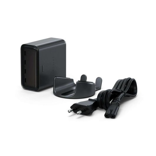 Dock da scrivania Satechi ChargeView 140W 4 porte USB-C e schermo LCD