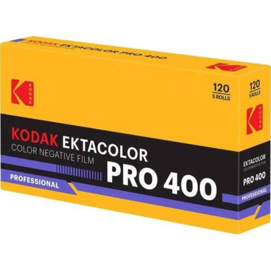 Película fotográfica Kodak Ektacolor Pro 400 120 5 rollos