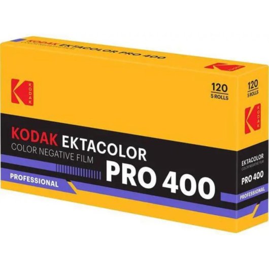 Película fotográfica Kodak Ektacolor Pro 400 120 5 rollos