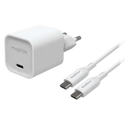 Cargador mural Mophie 35W USB-C PD GaN avec câble 1 m