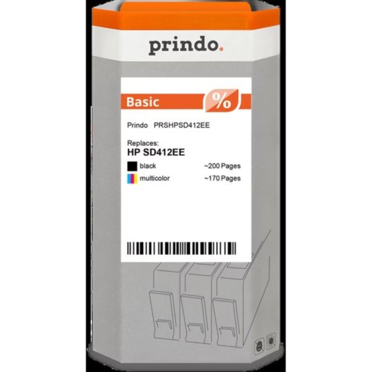 Cartucho de tinta Prindo negro 370 páginas compatible HP 350/351