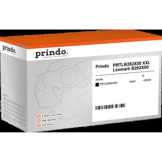 Tóner Prindo Lexmark B282X00 Negro XXL 30.000 Páginas