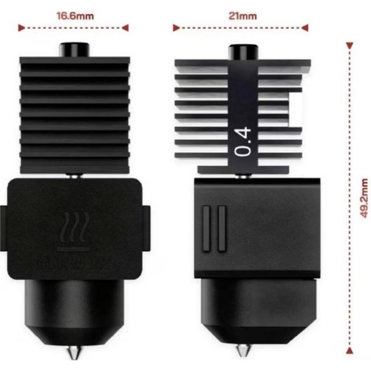 Hotend FabConstruct para Bambu Lab A1/A1 Mini boquilla 0,4 mm EndCoat