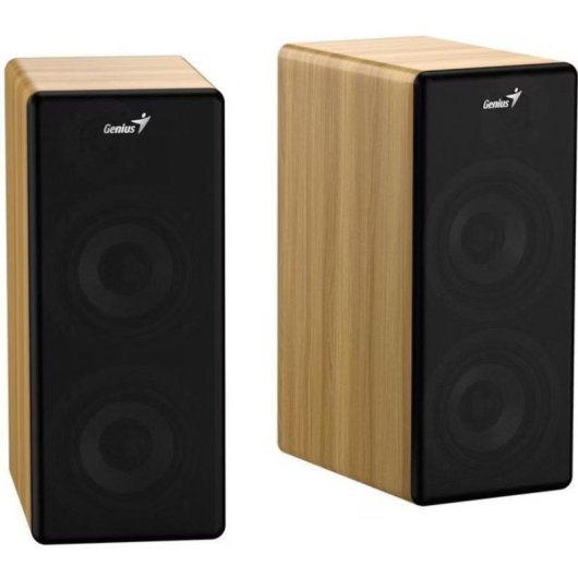 Altavoces Genius PC Bluetooth 45W con madera y ajustes de sonido