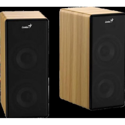 Altavoces Genius PC Bluetooth 45W con madera y ajustes de sonido