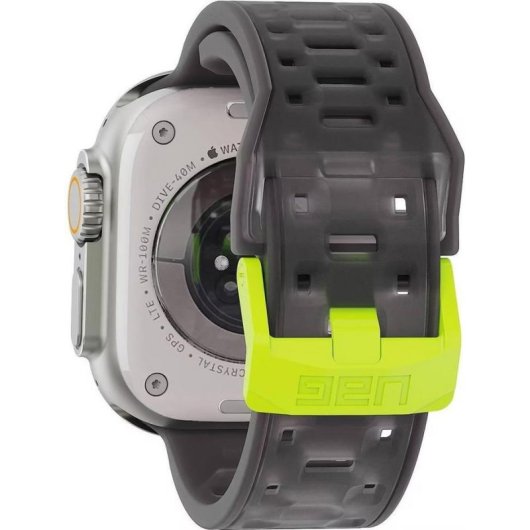 Correa UAG Civilian Strap Apple Watch gris y verde acero y silicona