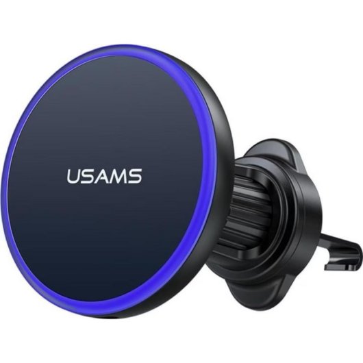 Soporte magnético Usams 15W carga inalámbrica para coche