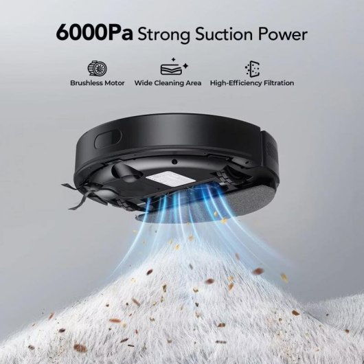 Saugroboter mit Wischfunktion Lubluelu L15 Max Mit Absaugstation Navigation LiDAR 6.000 Pa