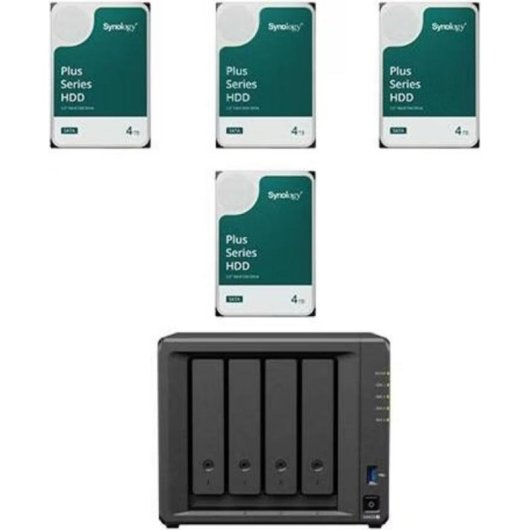 NAS Synology 16TB Intel Celeron J4125 DDR4 2GB 4 bay 2,5GbE DS425+