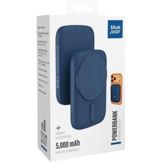 Powerbank Blue Star Slim DG-P8 5000 mAh MagSafe Inalámbrica