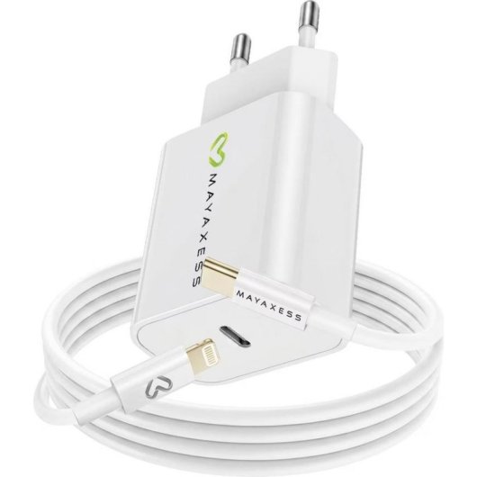 Schnelllader Mayaxess Quick Charge 3.0 18W mit Lightning-Kabel